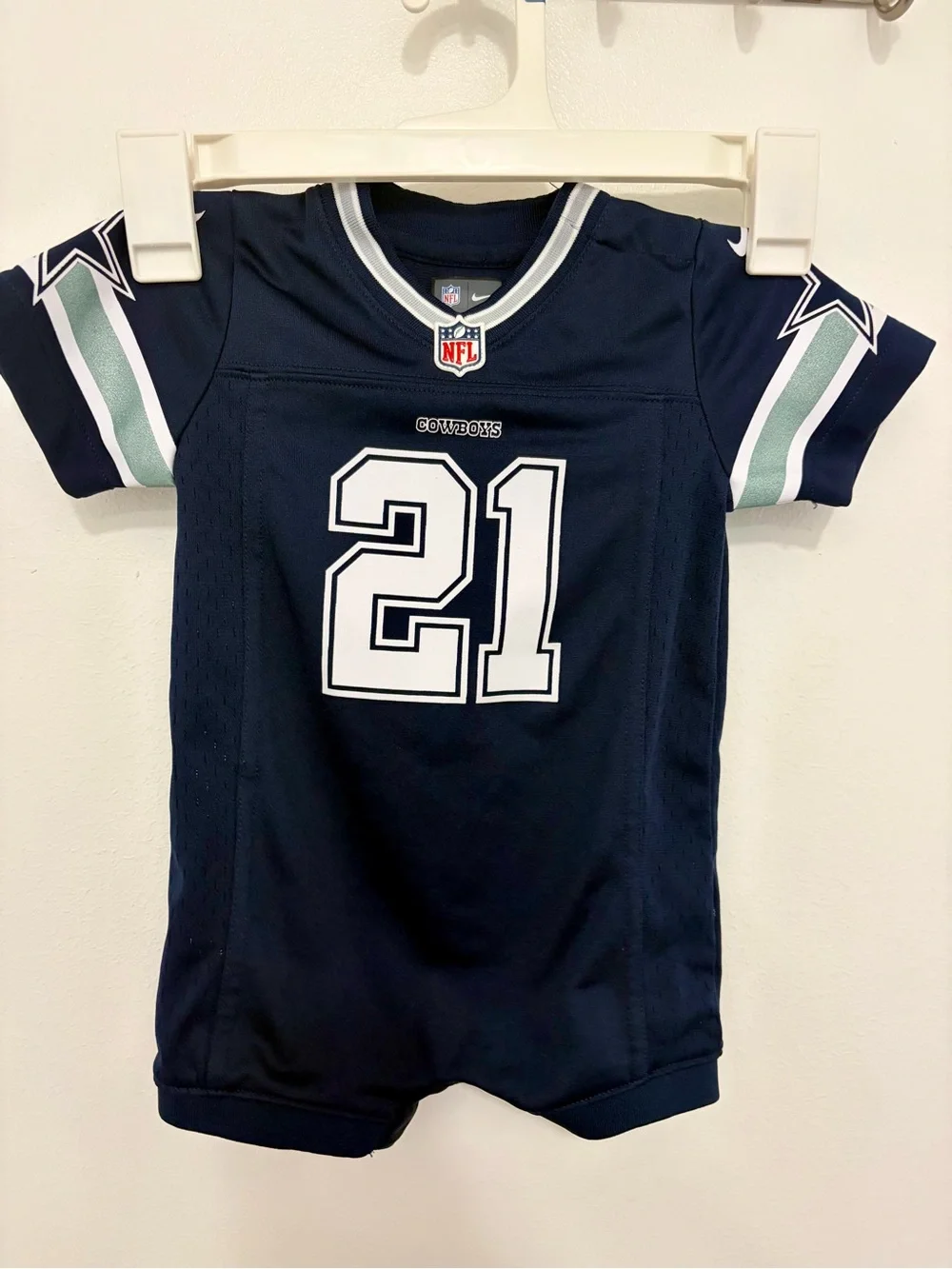 Nike Kids Dallas Cowboys Navy #21 Jersey Romper